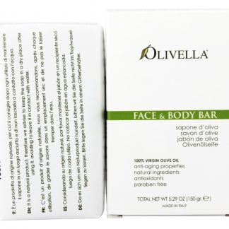 Sabonete de Azeite Virgem e Sabonete em Barra Corporal - 5.29 oz. Olivella