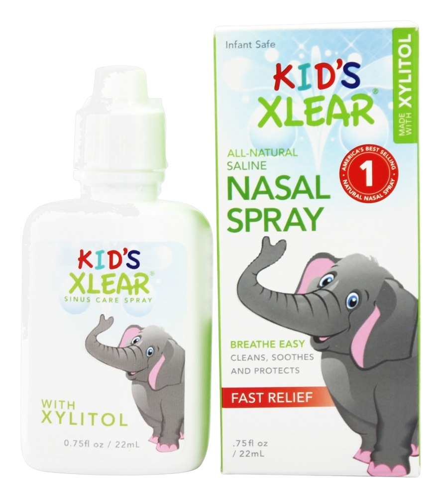 Spray Nasal Salino Infantil com Xilitol - 0.75 fl. oz. Xlear