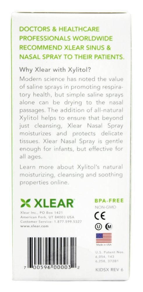 Spray Nasal Salino Infantil com Xilitol - 0.75 fl. oz. Xlear - Imagem 3
