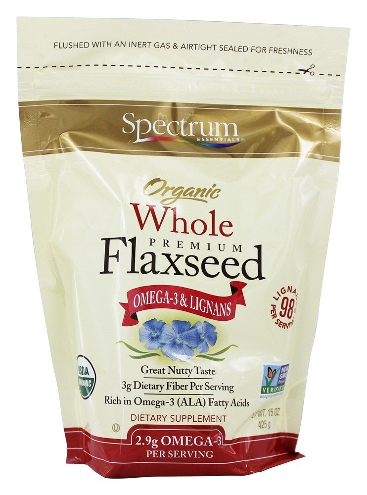 Flaxseed Premium Orgânico - 15 oz. Spectrum Essentials