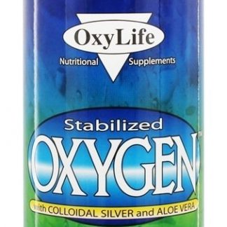Oxigênio Com Prata Coloidal e Aloe Vera Sem Sabor - 16 oz. OxyLife Products