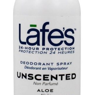 Natural Desodorante Spray com Aloés Vera Unscented - 8 fl. oz. Lafe's