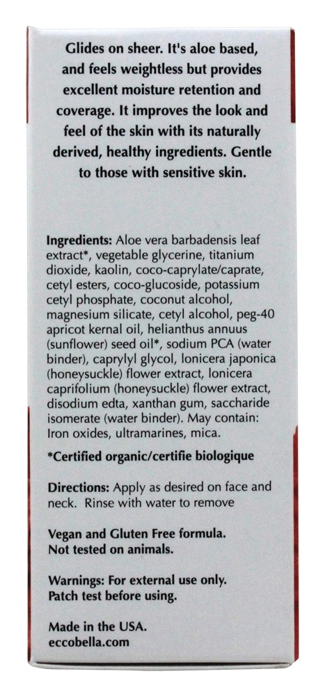 Flowercolor Natural Líquido Fundação Linho 15 SPF - 1 oz. Ecco Bella - Imagem 4