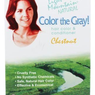 Cor Cinza Cabelos Coloridos e Condicionador Kit Castanha - 7 fl. oz. Light Mountain Natural