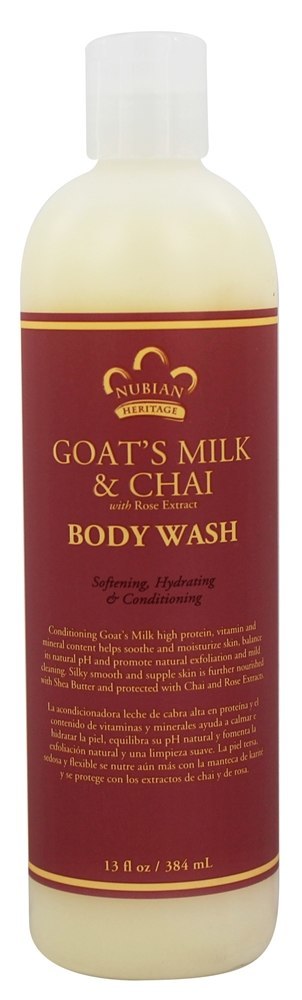 Corpo Lavar Cabra Leite & Chai Leite & Chai - 13 fl. oz. Nubian Heritage