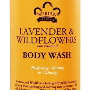 Lavanda de lavagem de corpo & flores silvestres - 13 fl. oz. Nubian Heritage