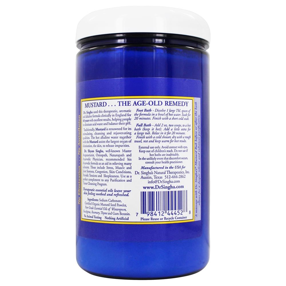 Banho de mostarda - 28 oz. Dr. Singha's Natural Therapeutics - Imagem 2