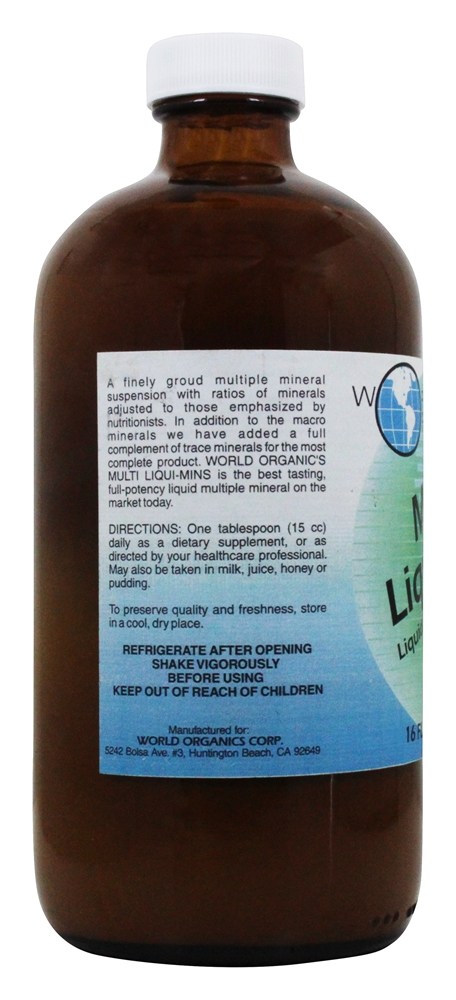 Múltiplas Liqui Min Líquido Mineral Suspensão - 16 fl. oz. World Organic - Imagem 3