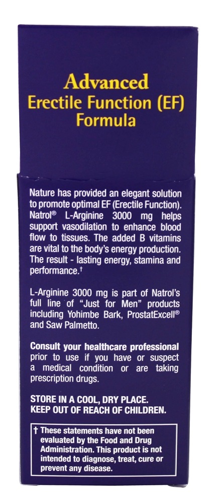 L-Arginina 3000 mg. - 90 Tablets Natrol - Imagem 3