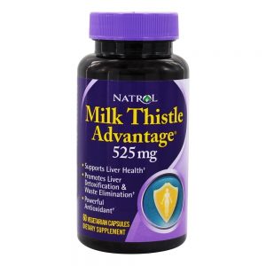 Vantagem do Milk Thistle 525 mg. - Cápsulas vegetarianas 60 Natrol