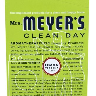 Limpar Dia Secador Sheets Limão Verbena - 80 Planilha (s) Mrs. Meyer's
