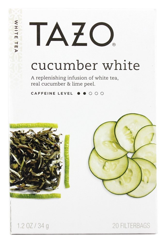 Pepino de chá branco - 20 Saquinhos de Chá Tazo