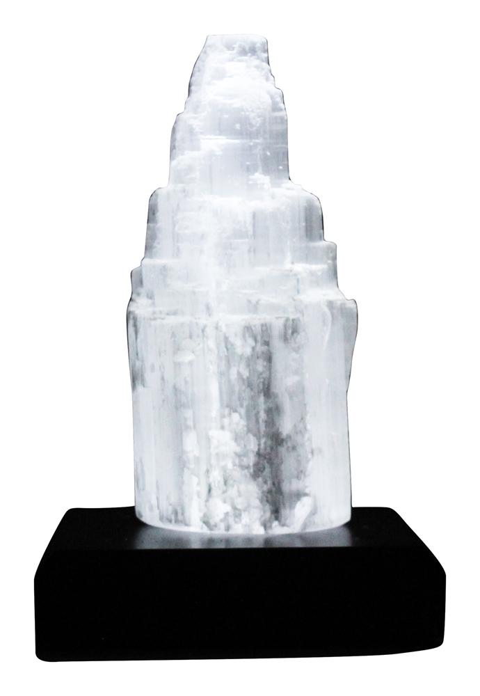 Lâmpada de Selenito de Cristal Chakra - 1.4 lbs. Aloha Bay
