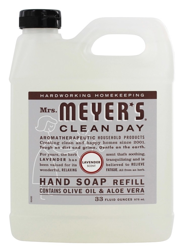 Lavanda de recarga de sabonete de mão líquido limpo dia - 33 fl. oz. Mrs. Meyer's