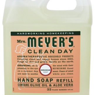 Dia limpo de sabonete líquido mão reencher gerânio - 33 fl. oz. Mrs. Meyer's