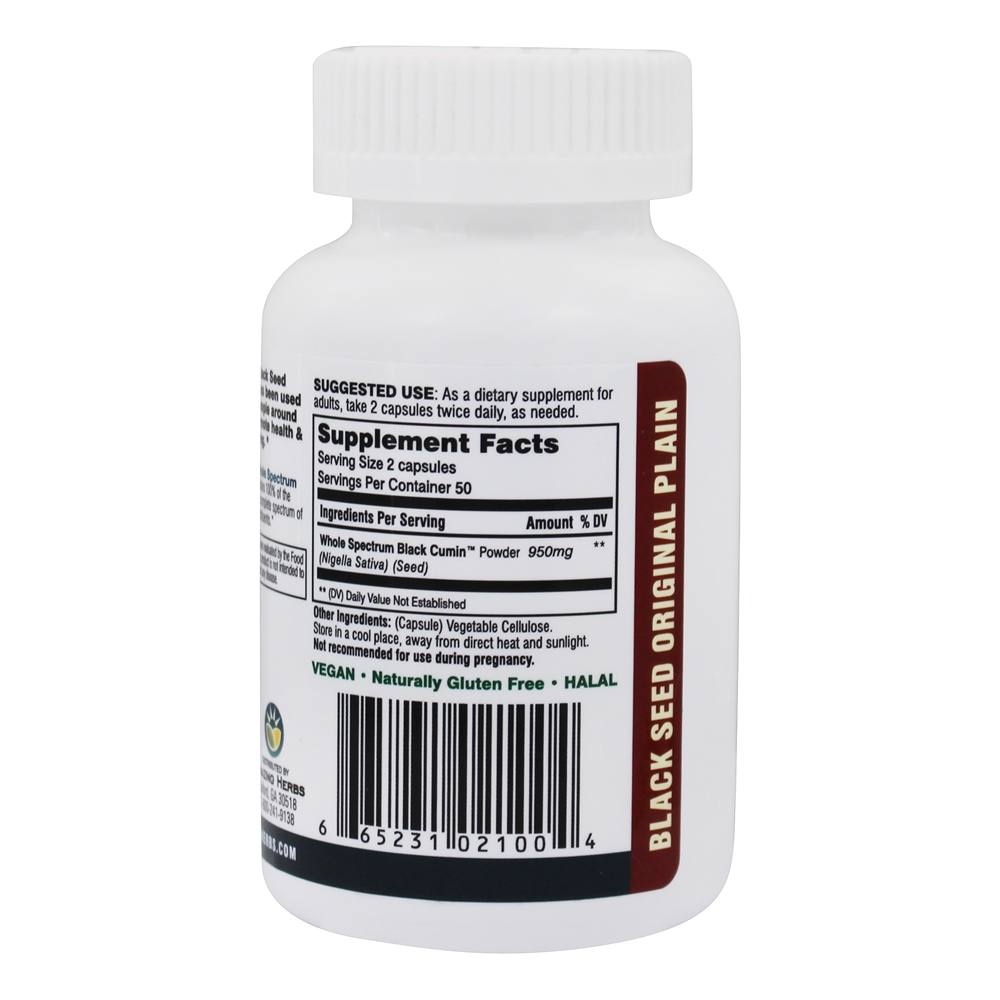 Semente Preta Original Original 500 mg. - Cápsulas 100 Amazing Herbs - Imagem 2