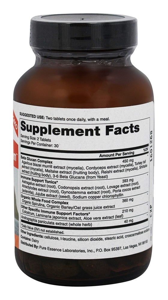 Sistema de Suporte IImmune - 60 Tablets Pure Essence Labs - Imagem 2
