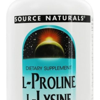 L-Prolina L-Lysine 275 mg . / 275 mg. - 120 Tablets Source Naturals