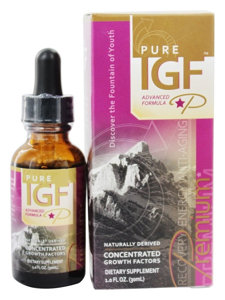 Pure IGF Prêmio Concentrado Crescimento Fatores Veado Veludo Galhada Extrair 11 mg. - 1 fl. oz. Pure Solutions