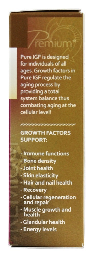 Pure IGF Prêmio Concentrado Crescimento Fatores Veado Veludo Galhada Extrair 11 mg. - 1 fl. oz. Pure Solutions - Imagem 3