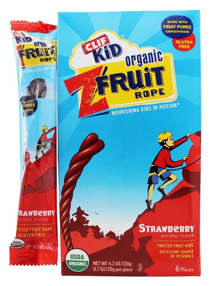 Morango Orgânico Torcido Fruto Morango - Pacote 6 Clif Bar