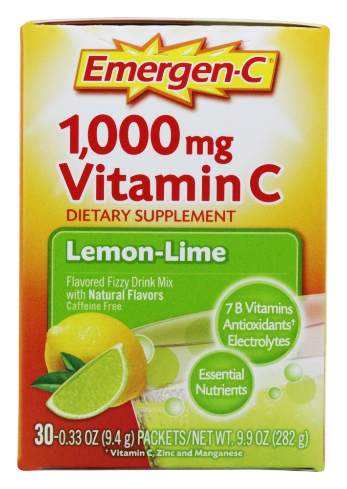 Vitamina C de Energia Emergente C - Cálcio Limão 1000 mg. - 30 Pacotes (s) Alacer - Imagem 4