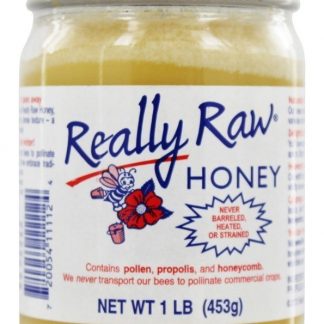 Mel sem pesticidas (16 oz.) (453g) - 1 lb. Really Raw Honey