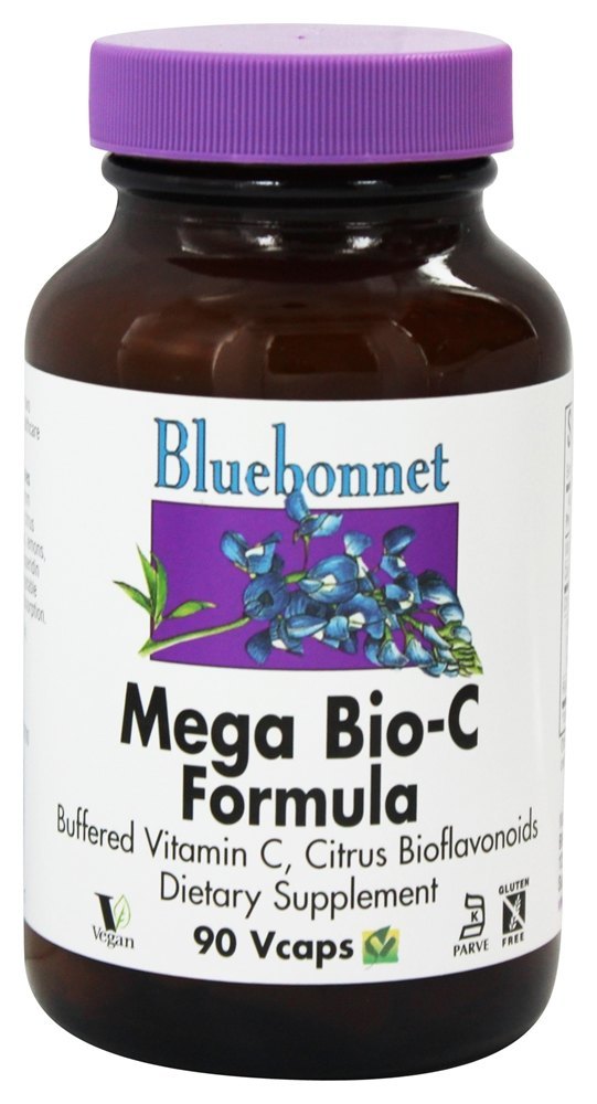 Fórmula Mega Bio-C - Cápsulas vegetarianas 90 Bluebonnet Nutrition