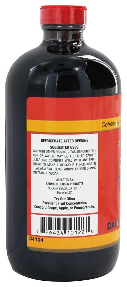 Concentrado de Cereja Preta de Alta Qualidade - 16 oz. Bernard Jensen - Imagem 3