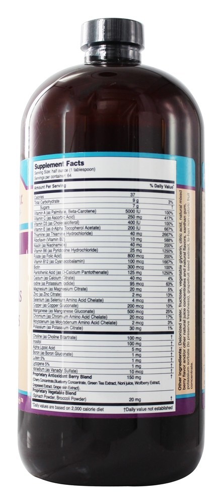 Super Multi-Vitaminas e Minerais Líquidos - 32 fl. oz. Life Solutions - Imagem 2