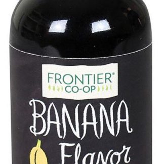 Banana com sabor natural e sem álcool - 2 fl. oz. Frontier Natural Products