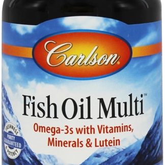 Norueguês Peixe óleo Múltiplas Mais Luteína Ferro-Livre - 120 Softgels Carlson Labs