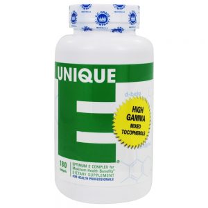 Unique E ótimo Vitamina E Complexo - 180 Softgels A.C. Grace