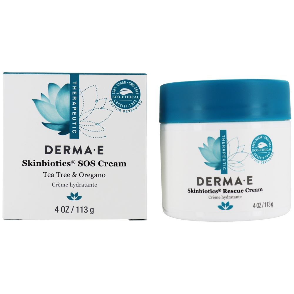 Skinbiotics SOS Creme Tea Tree & Oregano - 4 oz. DERMA-E