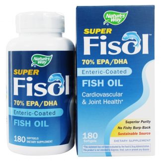 Óleo De Peixe Super Fisol - 180 Softgels Nature's Way