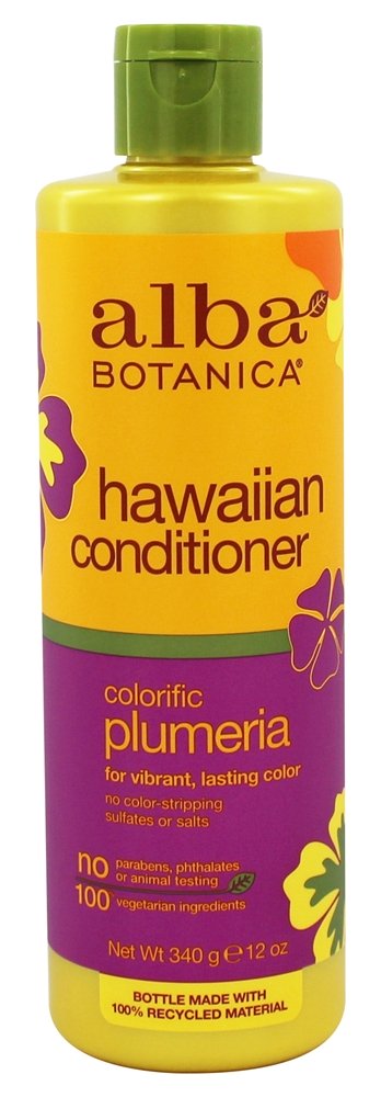 Condicionador capilar Alba Hawaiian Colorific Plumeria - 12 fl. oz. Alba Botanica