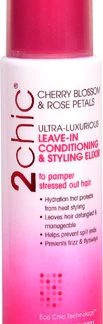 Giovanni 2chic® Ultra-Luxurious Leave-In Conditioning & Styling Elixir with Cherry Blossom & Rose Petals -- 4 fl oz