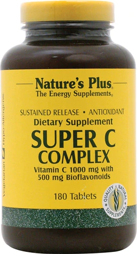 Nature's Plus Super C Complex Sustained Release -- 180 Tablets