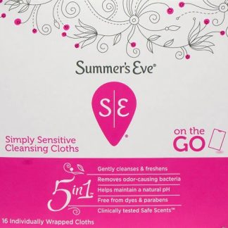 Summer's Eve Cleansing Cloths for Sensitive Skin Simply Sensitive -- 16 Cloths