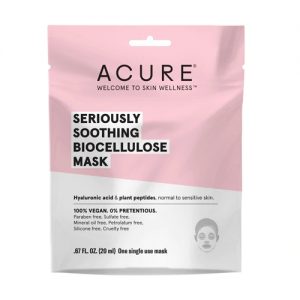 Acure Seriously Soothing Biocellulose Gel Mask -- 1 Mask