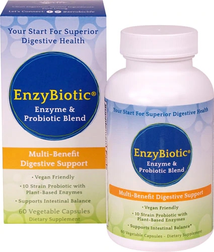 Aerobic Life EnzyBiotic® Enzyme & Probiotic Blend -- 60 Vegetable Capsules