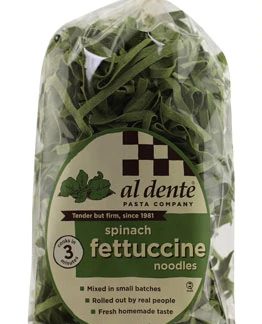 Al Dente Spinach Fettuccine Pasta Noodles -- 12 oz