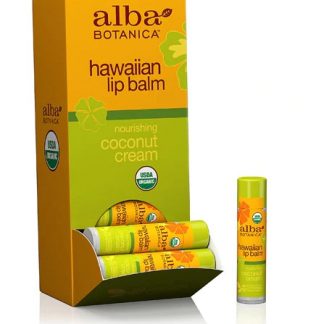 Alba Botanica Hawaiian Lip Balm Coconut Cream -- 0.15 oz