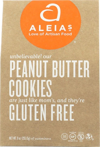 Aleia's Cookies Gluten Free Peanut Butter -- 9 oz