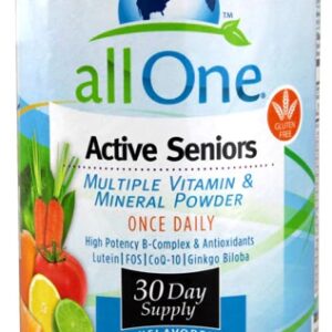 All One Nutritech Active Seniors Multiple Vitamin and Mineral Powder -- 15.9 oz