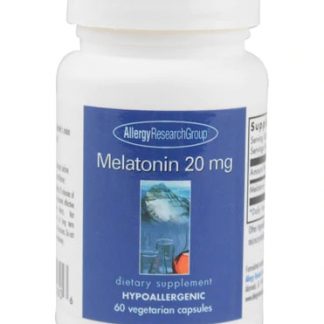 Allergy Research Group Melatonin 20 mg -- 60 Vegetarian Capsules