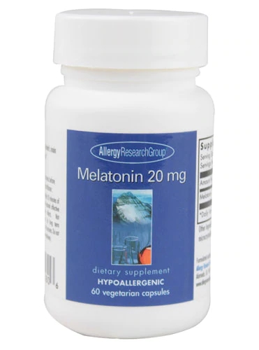 Allergy Research Group Melatonin 20 mg -- 60 Vegetarian Capsules