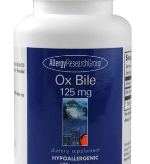 Allergy Research Group Ox Bile -- 125 mg - 180 Veggie Caps