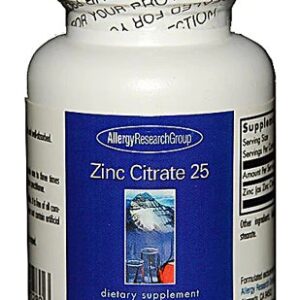 Allergy Research Group Zinc Citrate -- 25 mg - 60 Capsules