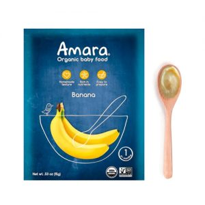 Amara Organic Baby Food Banana -- 7 Pouches